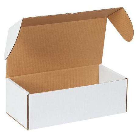 Bsc Preferred 14-1/2 x 7-1/4 x 5'' White Outside Tuck Mailers, 25PK MEZ1475